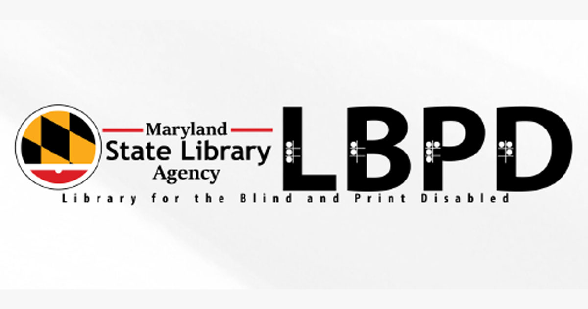 Maryland State Library for the Blind and Print Disabled logo